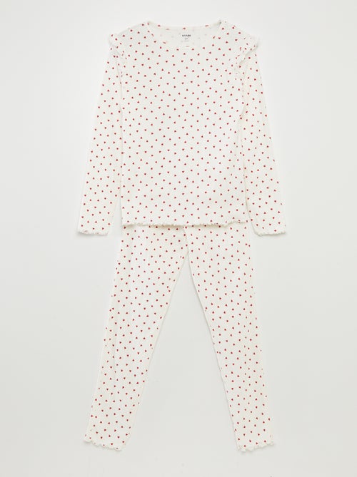Conjunto de pijama 'corazón' - 2 piezas - Kiabi