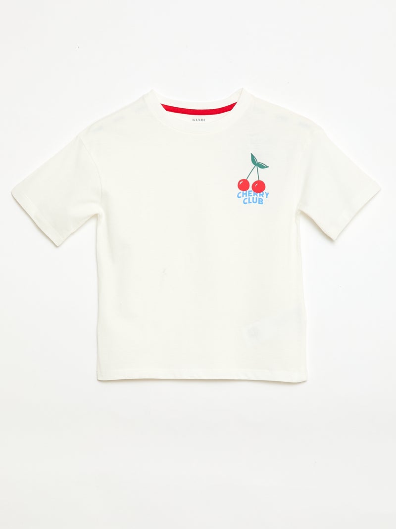 Conjunto de pijama corto - 2 piezas Blanco - Kiabi