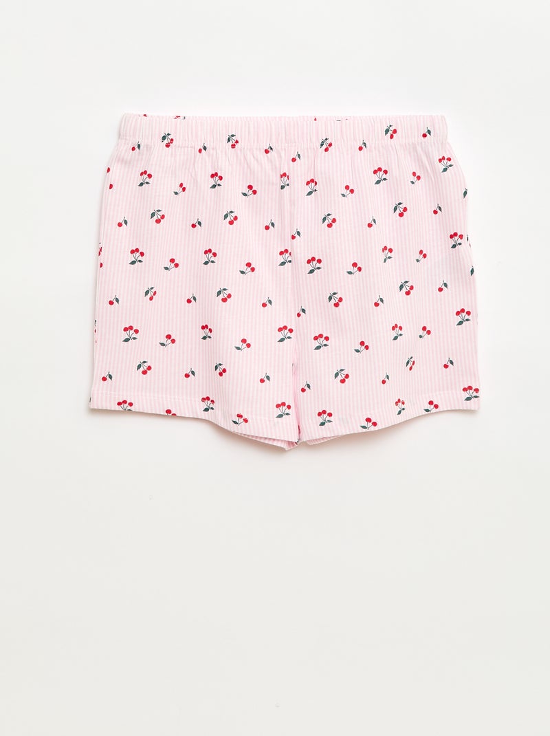 Conjunto de pijama corto - 2 piezas Blanco - Kiabi