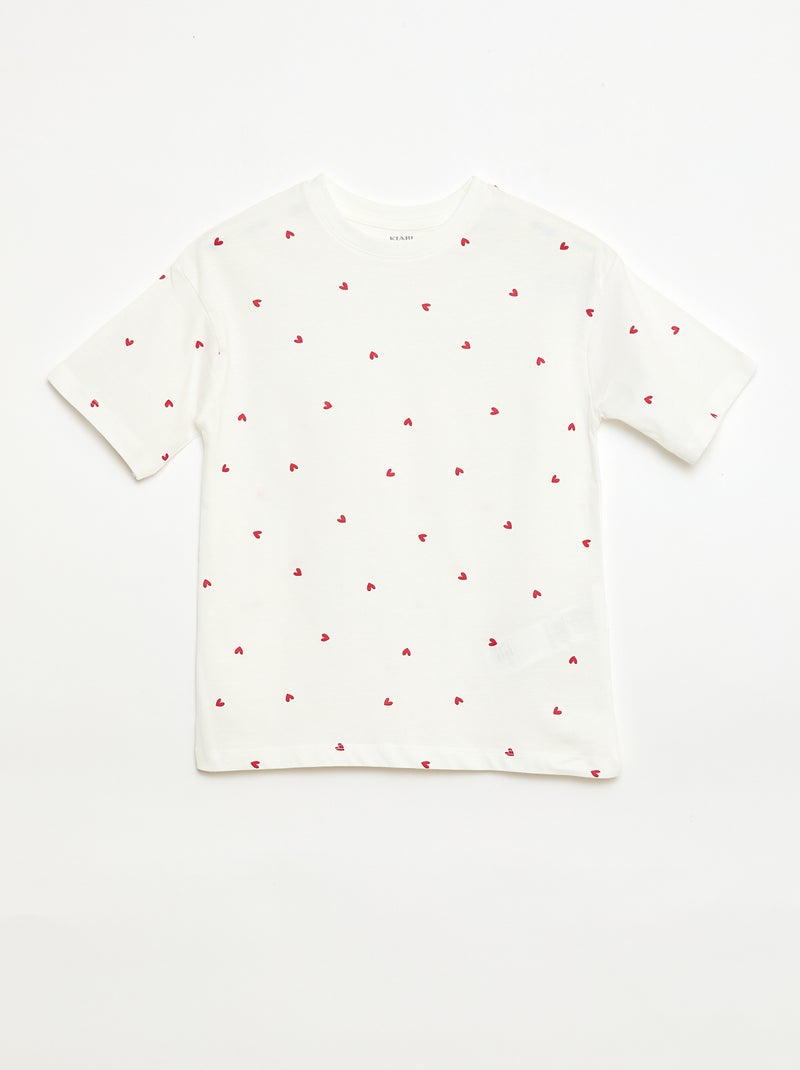 Conjunto de pijama corto - 2 piezas Blanco - Kiabi