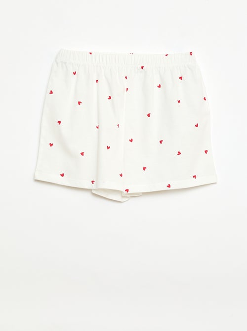 Conjunto de pijama corto - 2 piezas - Kiabi Conjunto de pijama corto - 2 piezas - Kiabi