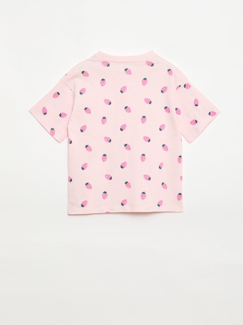Conjunto de pijama corto - 2 piezas Rosa - Kiabi