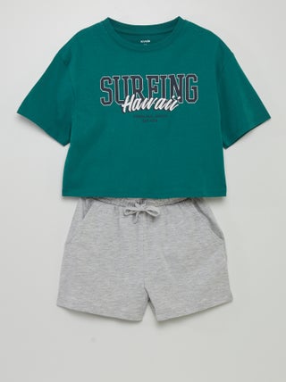 Conjunto de pijama corto - 2 piezas