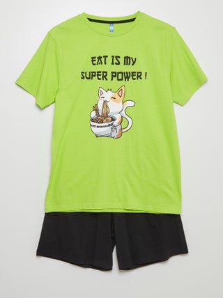 Conjunto de pijama corto - 2 piezas