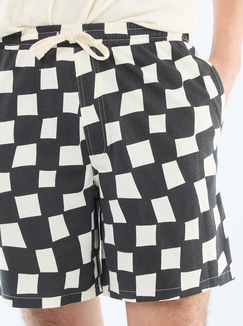 Conjunto de pijama corto 'Agathe Sorlet x Kiabi' - San Valentín Blanco - Kiabi