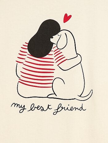 Conjunto de pijama corto 'Agathe Sorlet x Kiabi' - San Valentín