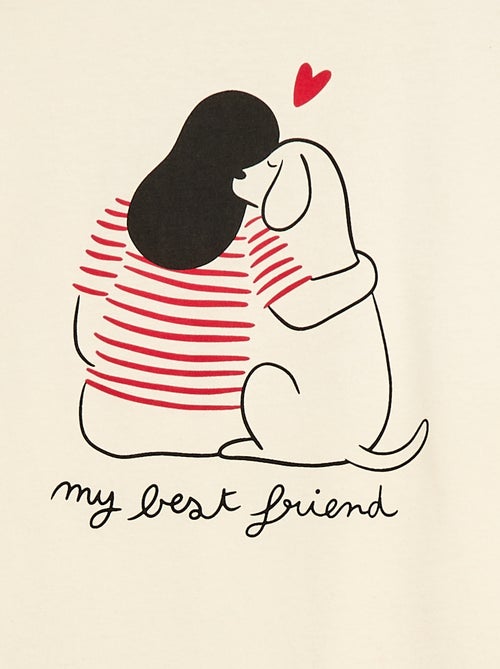 Conjunto de pijama corto 'Agathe Sorlet x Kiabi' - San Valentín - Kiabi