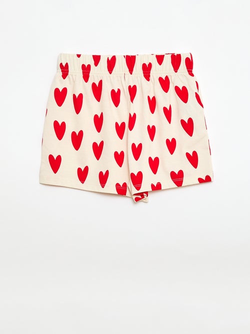 Conjunto de pijama corto 'Agathe Sorlet x Kiabi' - San Valentín - Kiabi