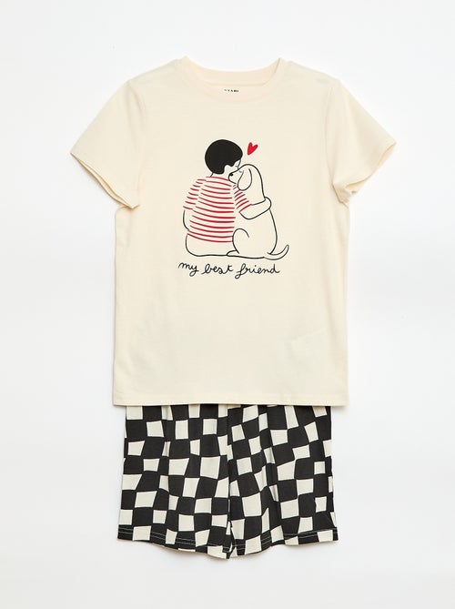 Conjunto de pijama corto 'Agathe Sorlet x Kiabi' - San Valentín - Kiabi