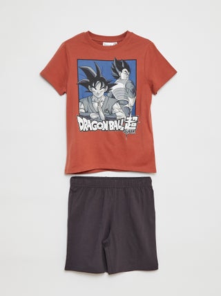 Conjunto de pijama corto + camiseta 'Dragon Ball Z' - 2 piezas