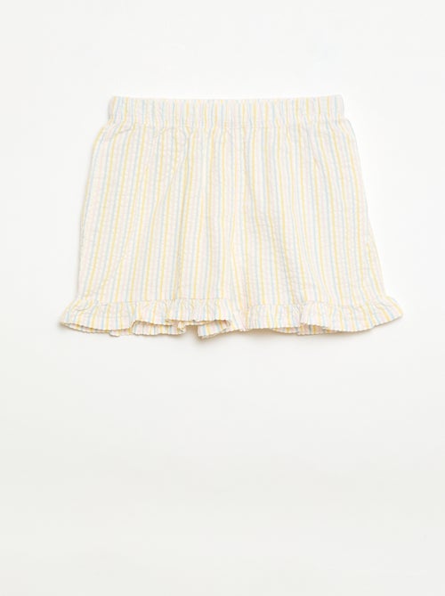 Conjunto de pijama corto camiseta + pantalón corto - 2 piezas - Kiabi