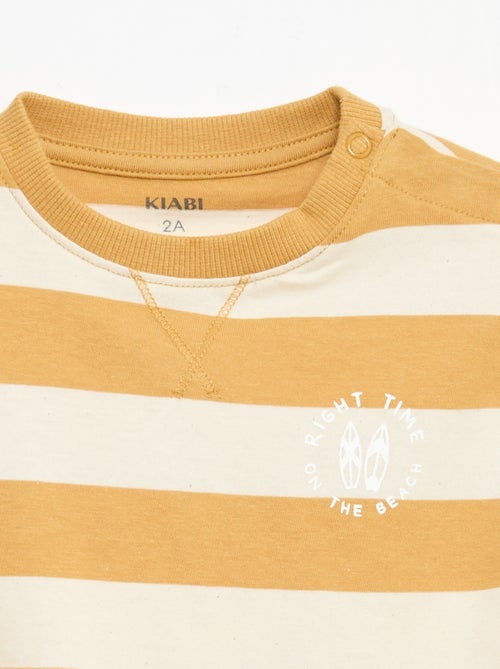 Conjunto de pijama corto camiseta + pantalón corto - 2 piezas - Kiabi