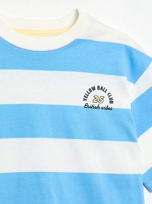 Conjunto de pijama corto camiseta + pantalón corto - 2 piezas - Kiabi