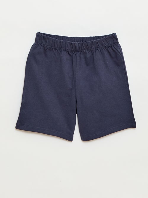 Conjunto de pijama corto camiseta + pantalón corto - 2 piezas - Kiabi