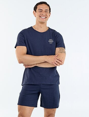 Conjunto de pijama corto camiseta + pantalón corto - 2 piezas