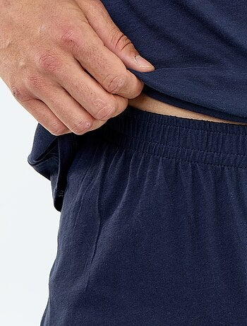 Conjunto de pijama corto camiseta + pantalón corto - 2 piezas