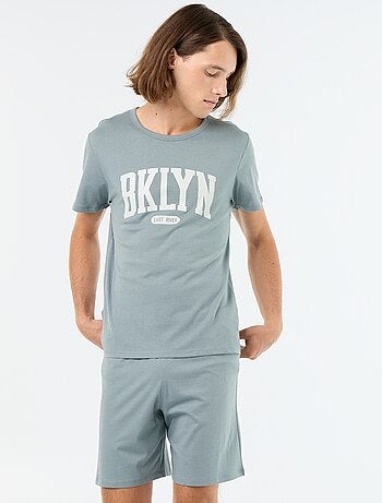 Conjunto de pijama corto camiseta + pantalón corto - 2 piezas