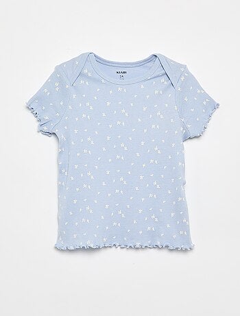 Conjunto de pijama corto camiseta + pantalón corto - 2 piezas