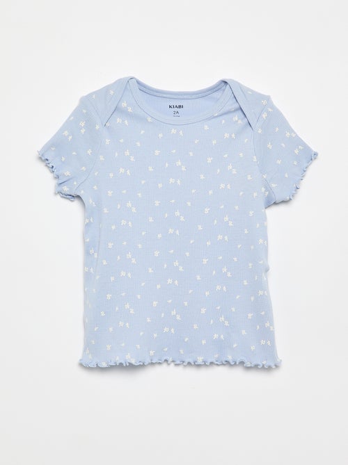 Conjunto de pijama corto camiseta + pantalón corto - 2 piezas - Kiabi