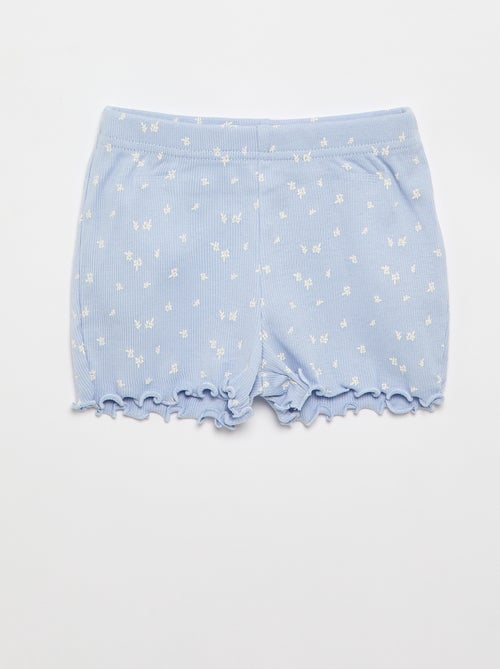 Conjunto de pijama corto camiseta + pantalón corto - 2 piezas - Kiabi