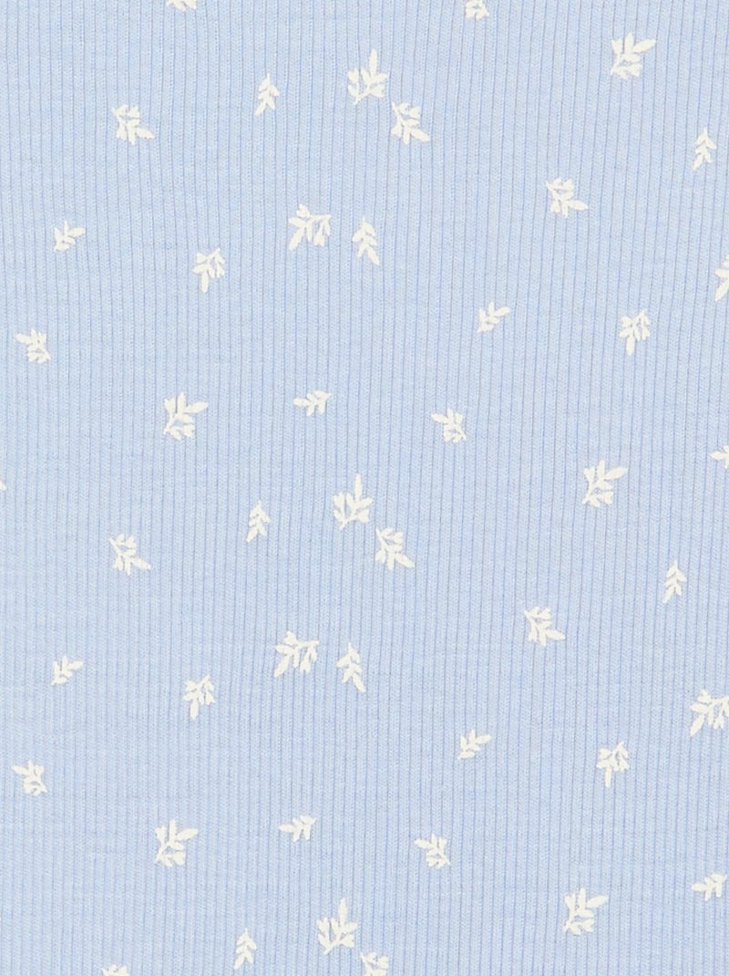 Conjunto de pijama corto camiseta + pantalón corto - 2 piezas Azul - Kiabi