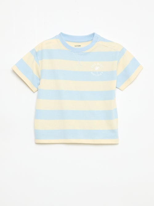 Conjunto de pijama corto camiseta + pantalón corto - 2 piezas - Kiabi