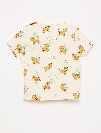 Conjunto de pijama corto camiseta + pantalón corto - 2 piezas