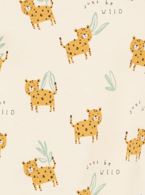 Conjunto de pijama corto camiseta + pantalón corto - 2 piezas - Kiabi