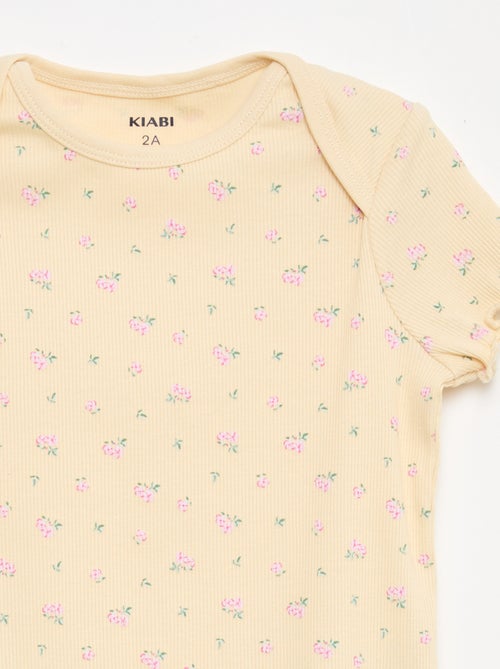 Conjunto de pijama corto camiseta + pantalón corto - 2 piezas - Kiabi