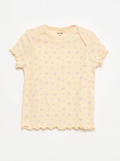 Conjunto de pijama corto camiseta + pantalón corto - 2 piezas - Kiabi
