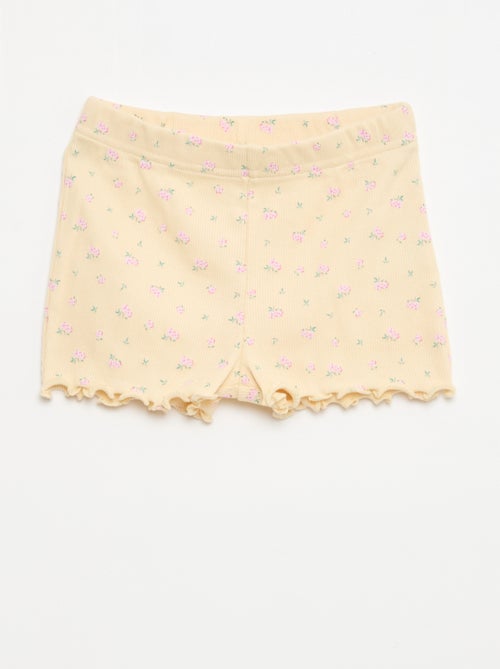 Conjunto de pijama corto camiseta + pantalón corto - 2 piezas - Kiabi