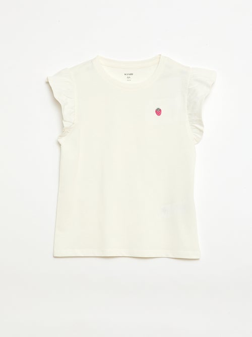 Conjunto de pijama corto camiseta + pantalón corto - 2 piezas - Kiabi Conjunto de pijama corto camiseta + pantalón corto - 2 piezas - Kiabi