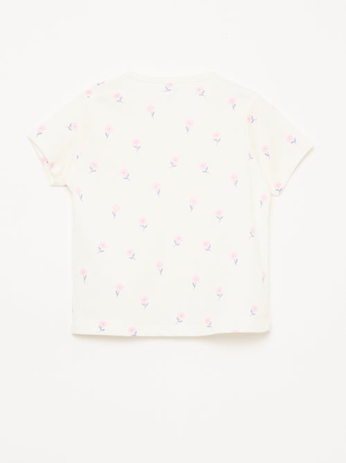 Conjunto de pijama corto camiseta + pantalón corto - 2 piezas - Kiabi