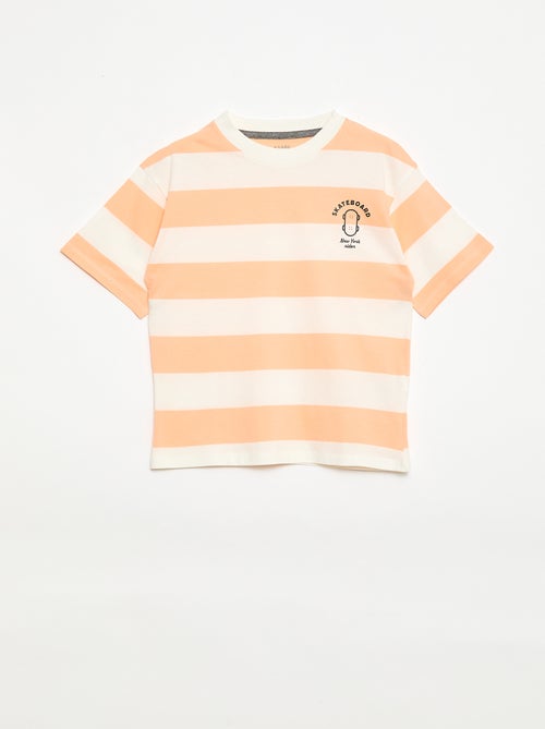 Conjunto de pijama corto camiseta + pantalón corto - 2 piezas - Kiabi