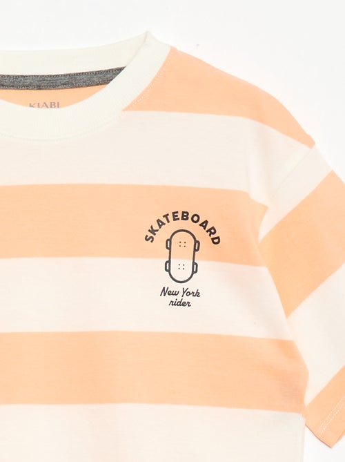 Conjunto de pijama corto camiseta + pantalón corto - 2 piezas - Kiabi