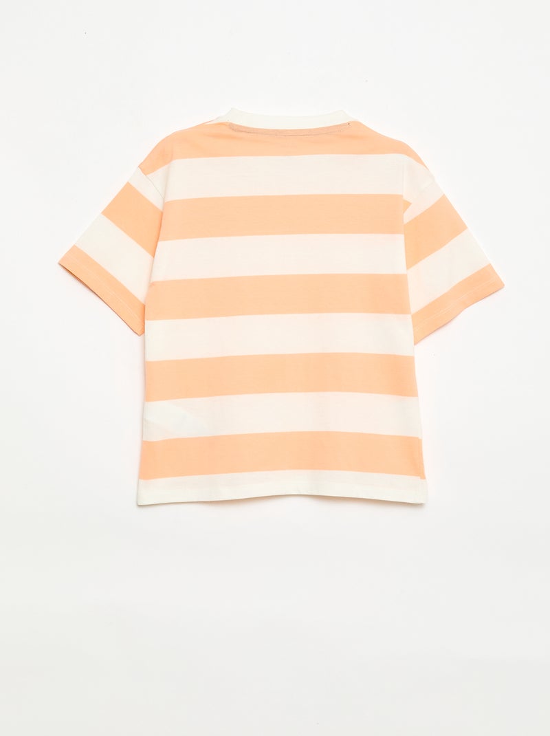 Conjunto de pijama corto camiseta + pantalón corto - 2 piezas Naranja - Kiabi