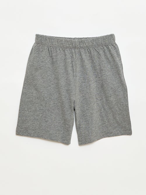 Conjunto de pijama corto camiseta + pantalón corto - 2 piezas - Kiabi