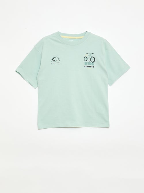 Conjunto de pijama corto camiseta + pantalón corto - 2 piezas - Kiabi