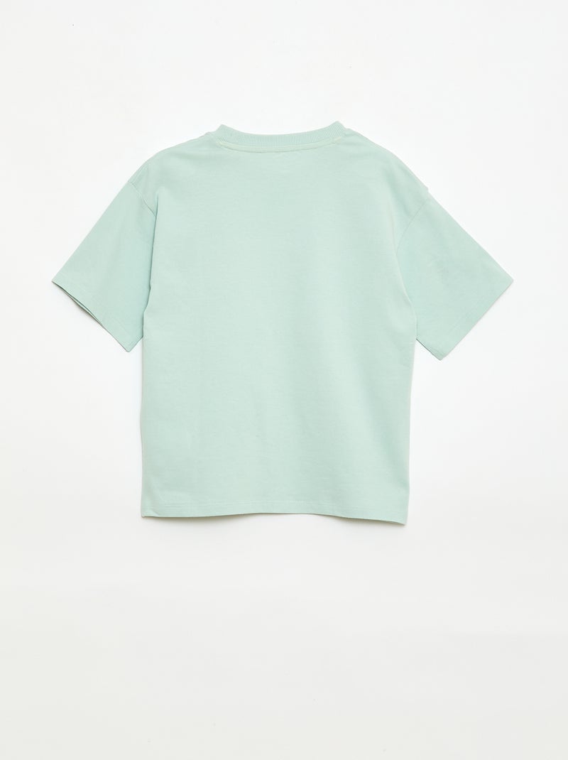 Conjunto de pijama corto camiseta + pantalón corto - 2 piezas Verde - Kiabi