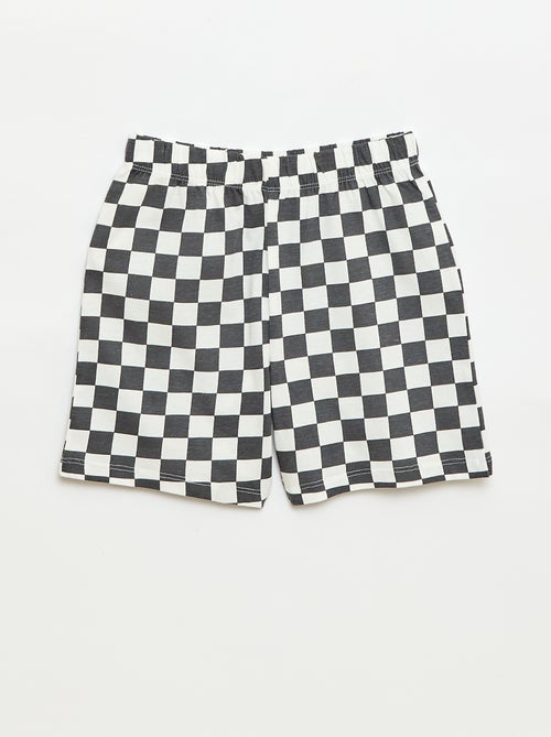 Conjunto de pijama corto camiseta + pantalón corto - 2 piezas - Kiabi