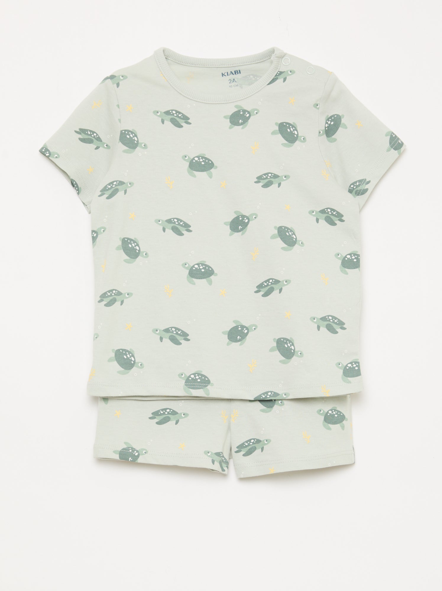 Conjunto de pijama corto camiseta + pantalón corto - 2 piezas