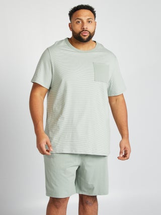 Conjunto de pijama corto con camiseta + short - 2 piezas