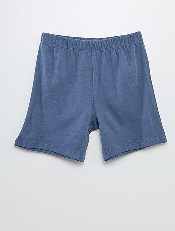 Conjunto de pijama corto con camiseta + short estampado - 2 piezas