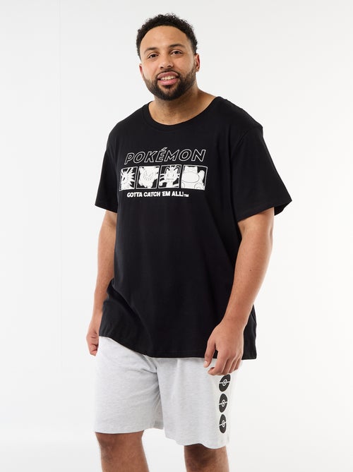 Conjunto de pijama corto de camiseta + pantalón corto 'Pikachu' 'Pokémon' - 2 piezas - Kiabi