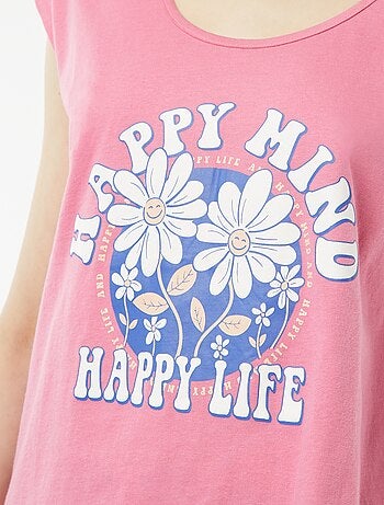 Conjunto de pijama corto de punto short + camiseta - 2 piezas