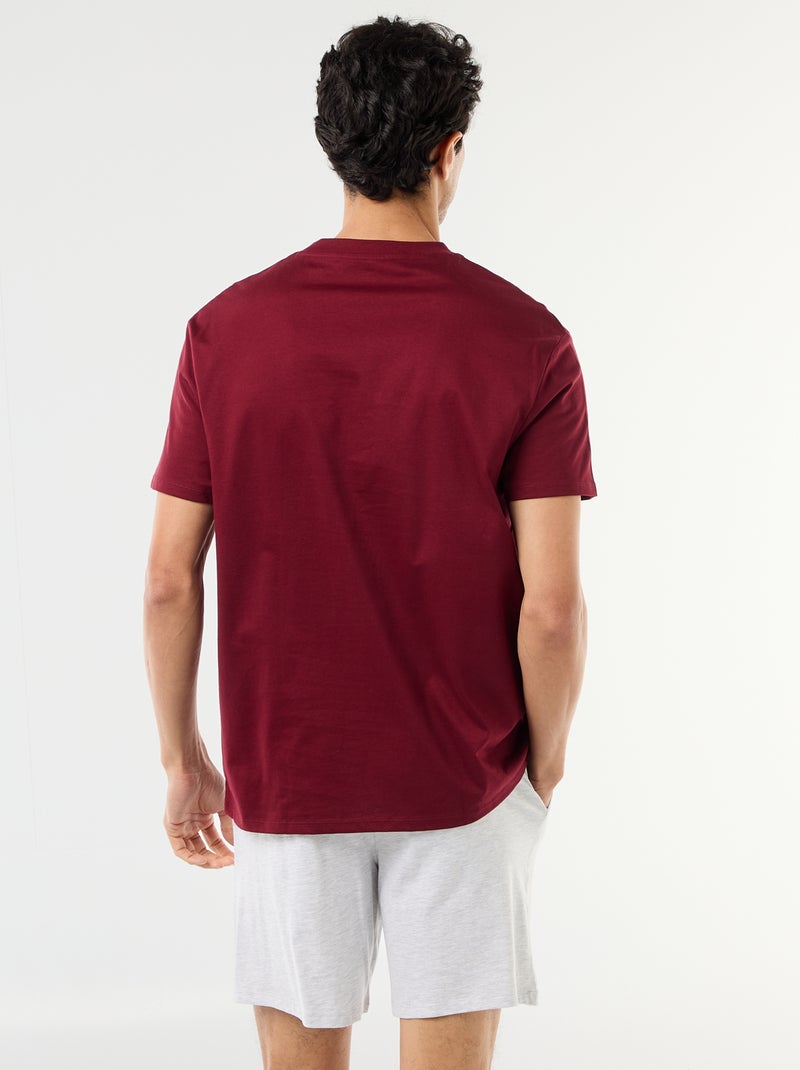 Conjunto de pijama corto 'Del Revés' - 2 piezas Rojo - Kiabi