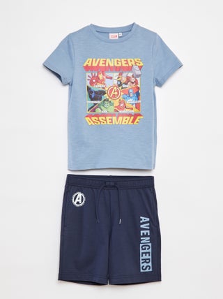 Conjunto de pijama corto 'Los Vengadores' - 2 piezas