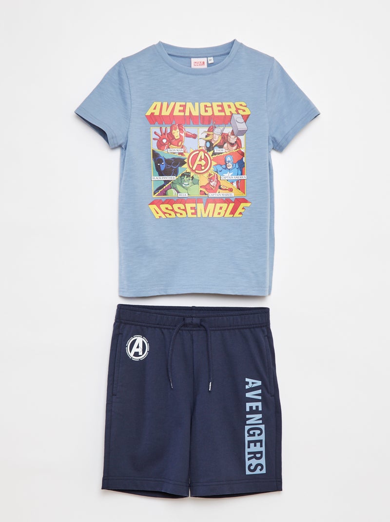 Conjunto de pijama corto 'Los Vengadores' - 2 piezas AZUL - Kiabi