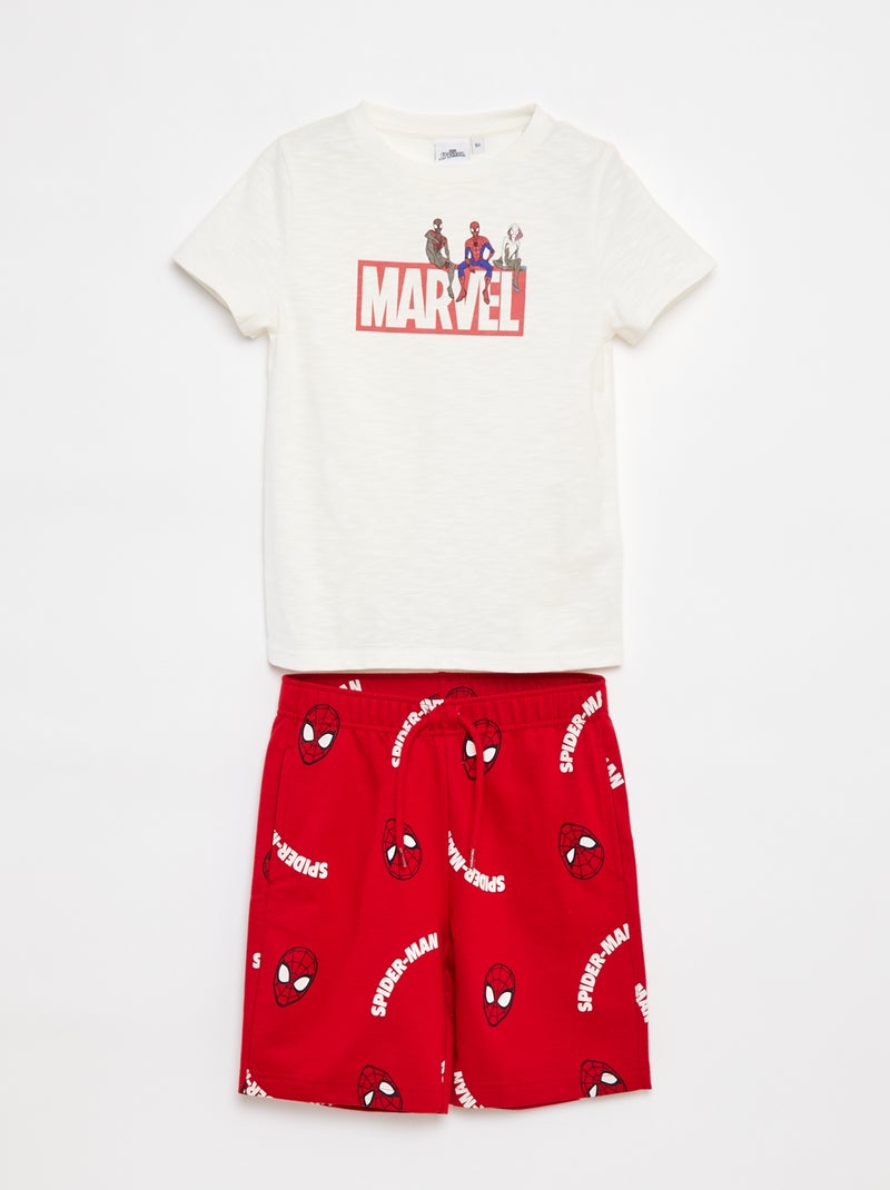 Conjunto de pijama corto 'Los Vengadores' - 2 piezas BLANCO - Kiabi
