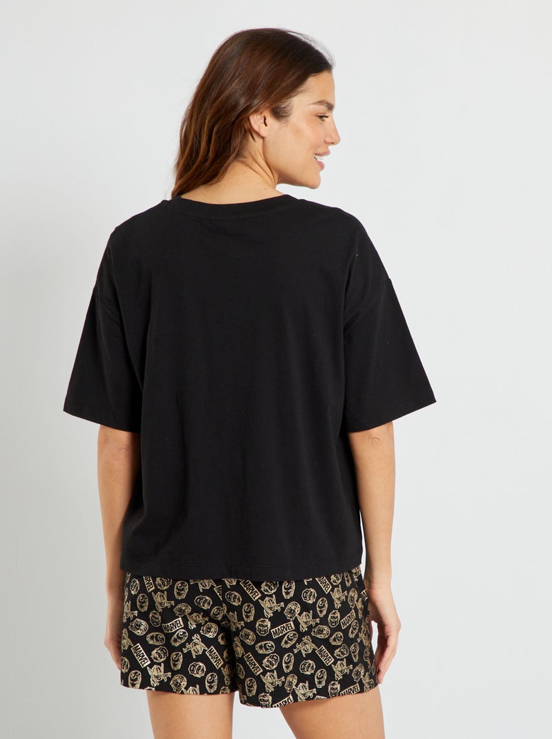 Conjunto de pijama corto 'Marvel' - 2 piezas NEGRO - Kiabi